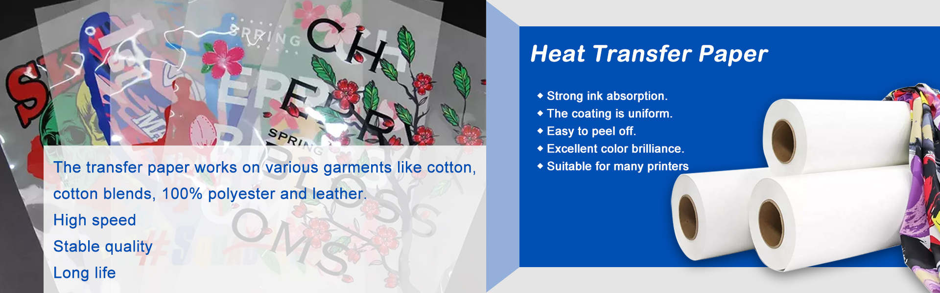 Värmeöverföringspapper, sublimeringspapper, digital skrivarpapper,Suzhou Huarong Paper Products Co., Ltd